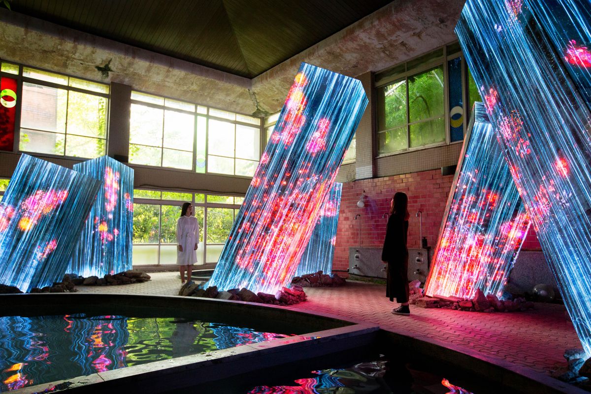 teamLab Ruins and Heritage: Rinkan Spa & Tea Ceremony | teamLab