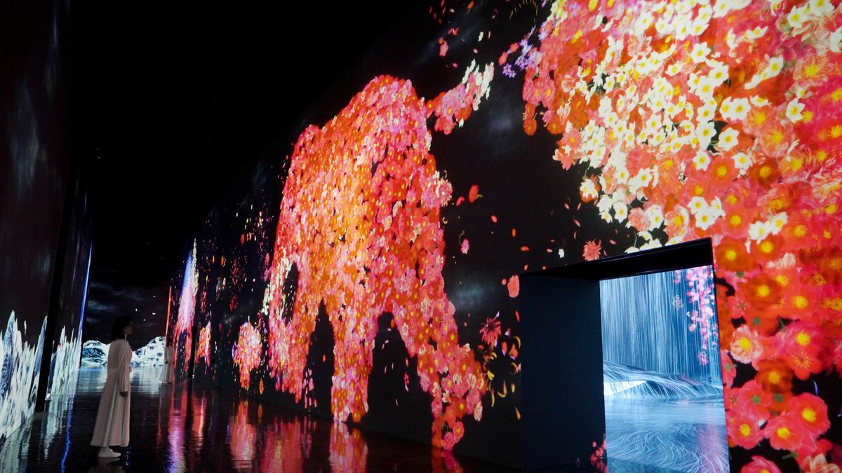Animals of Flowers, Symbiotic Lives | teamLab