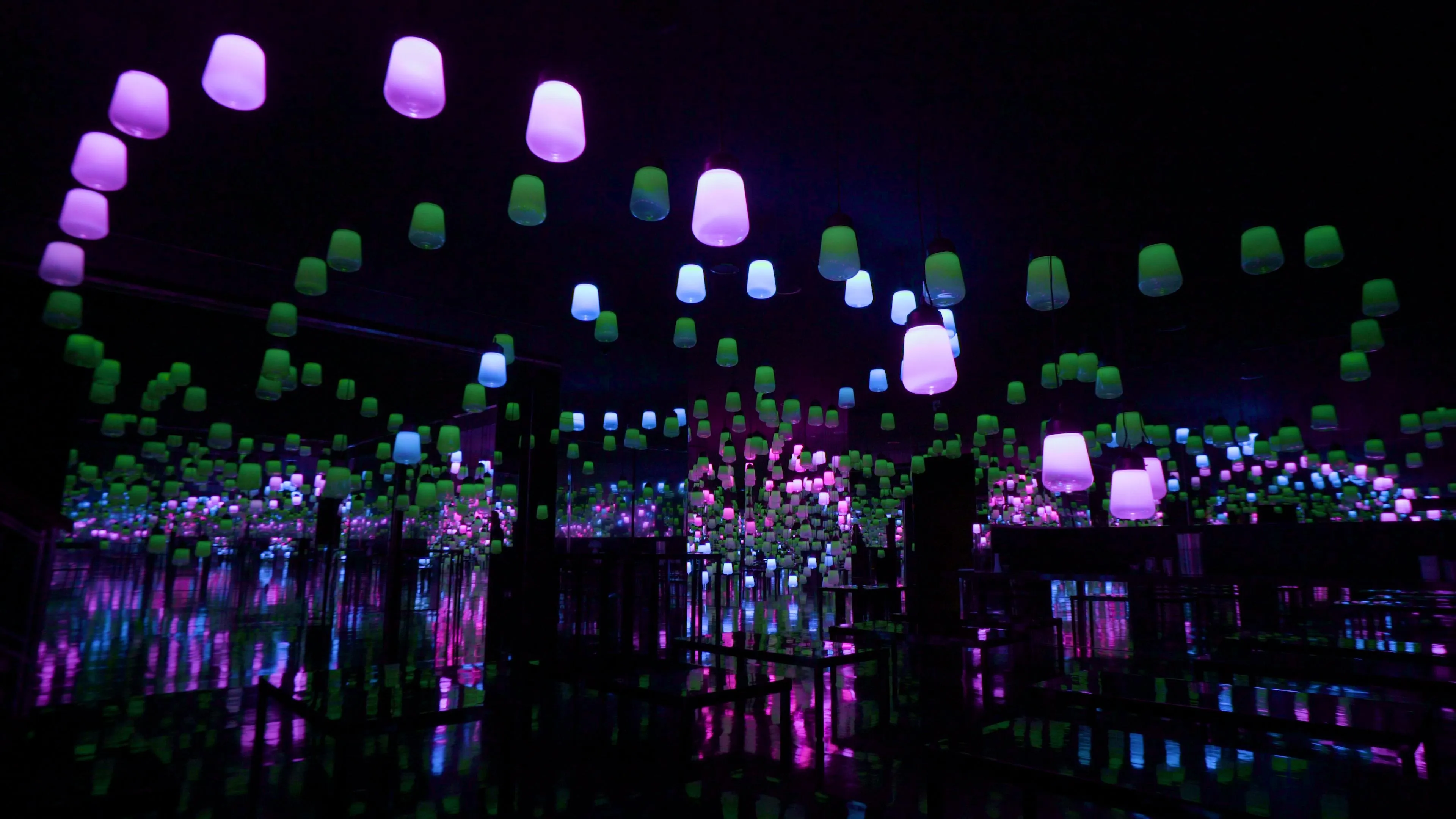呼应灯森林与螺旋 ── 一笔, 绣球花 / Forest and Spiral of Resonating Lamps - One ...