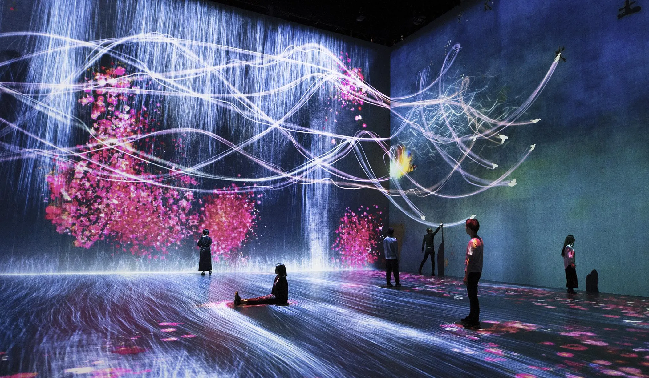 Universe of Water Particles on Au-delà des limites | teamLab
