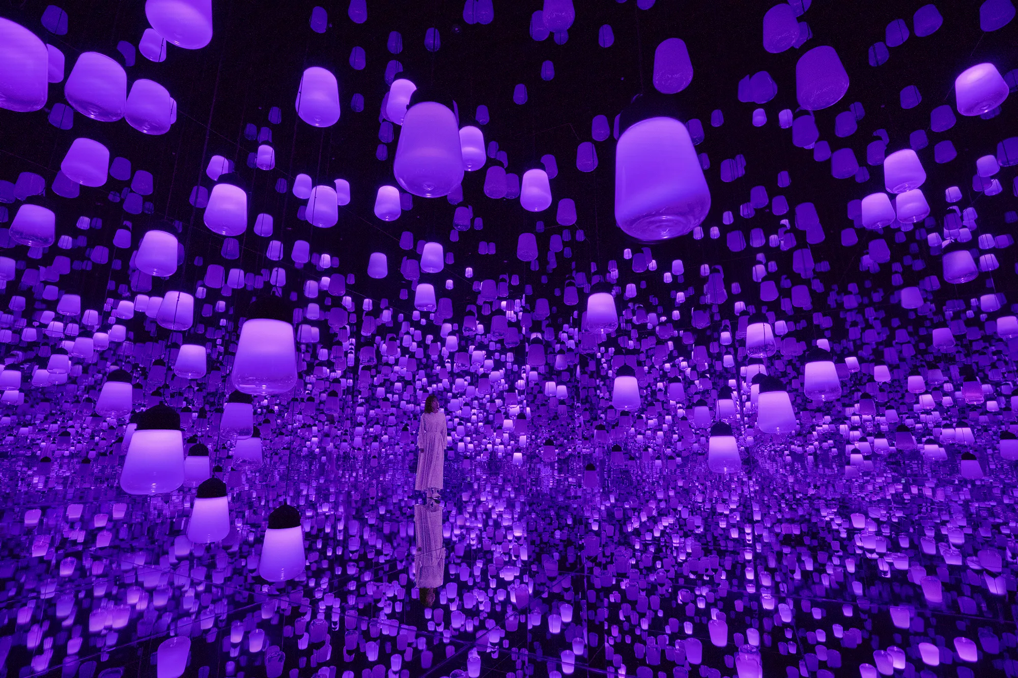 Forest of Resonating Lamps: One Stroke - a Year in the Mountains | teamLab