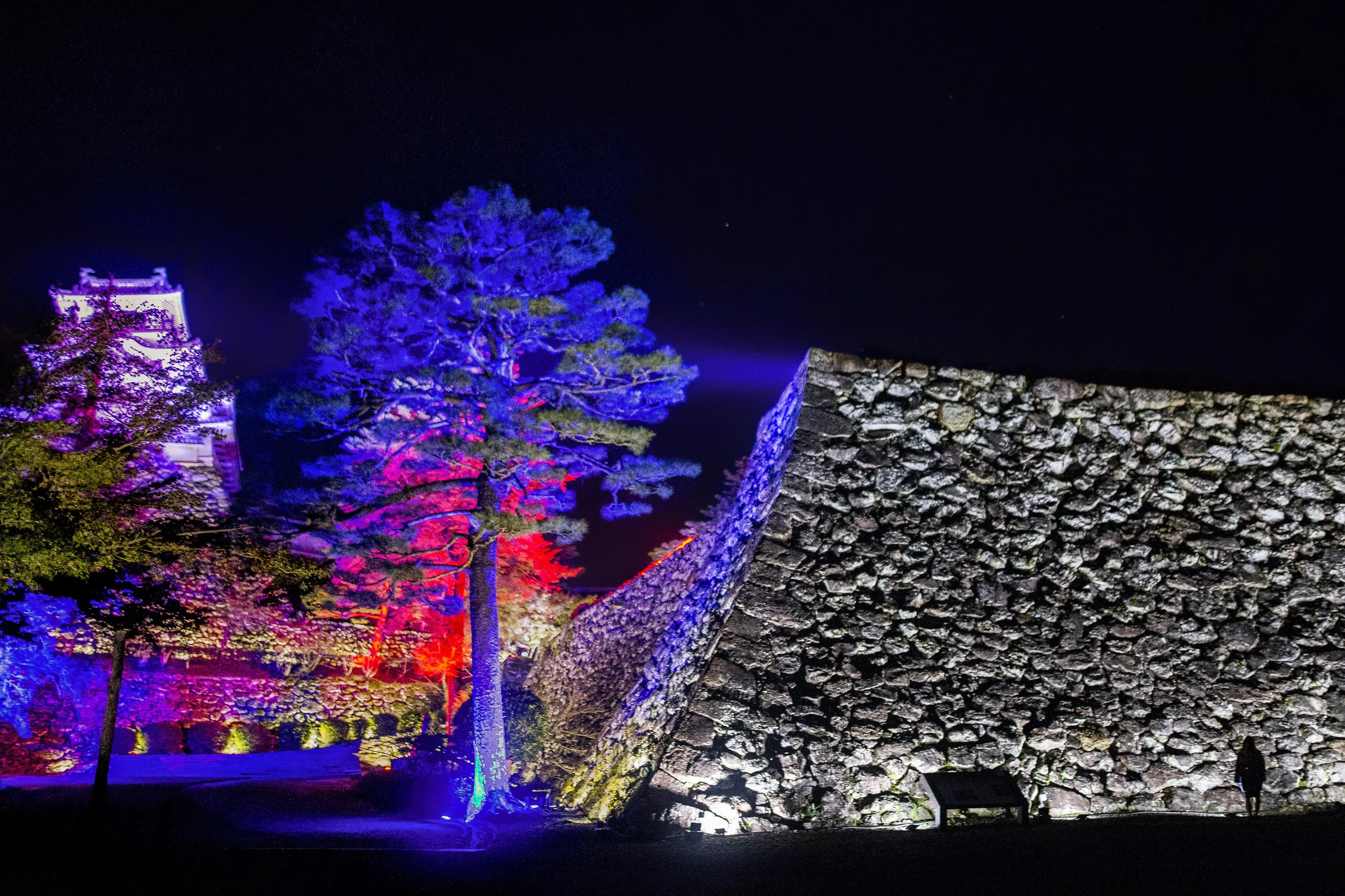 Breathing Resonating Stone Wall – Kochi Castle | teamLab